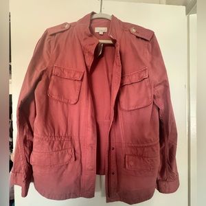 NWT Loft Cargo Jacket size L in Salmon